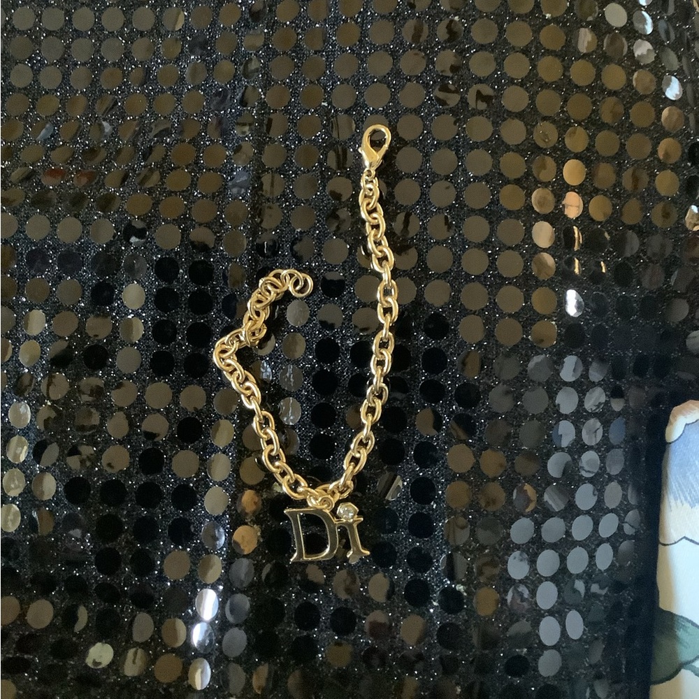 Diamond international charm bracelet includes 3 charms total